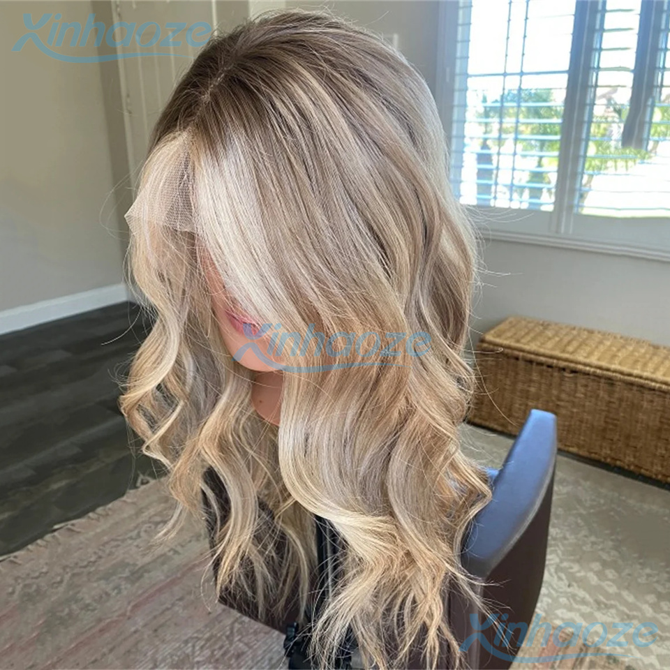 613 Blonde Body Wave Lace Front Wig - # 8/613 peluca destacada cabello humano