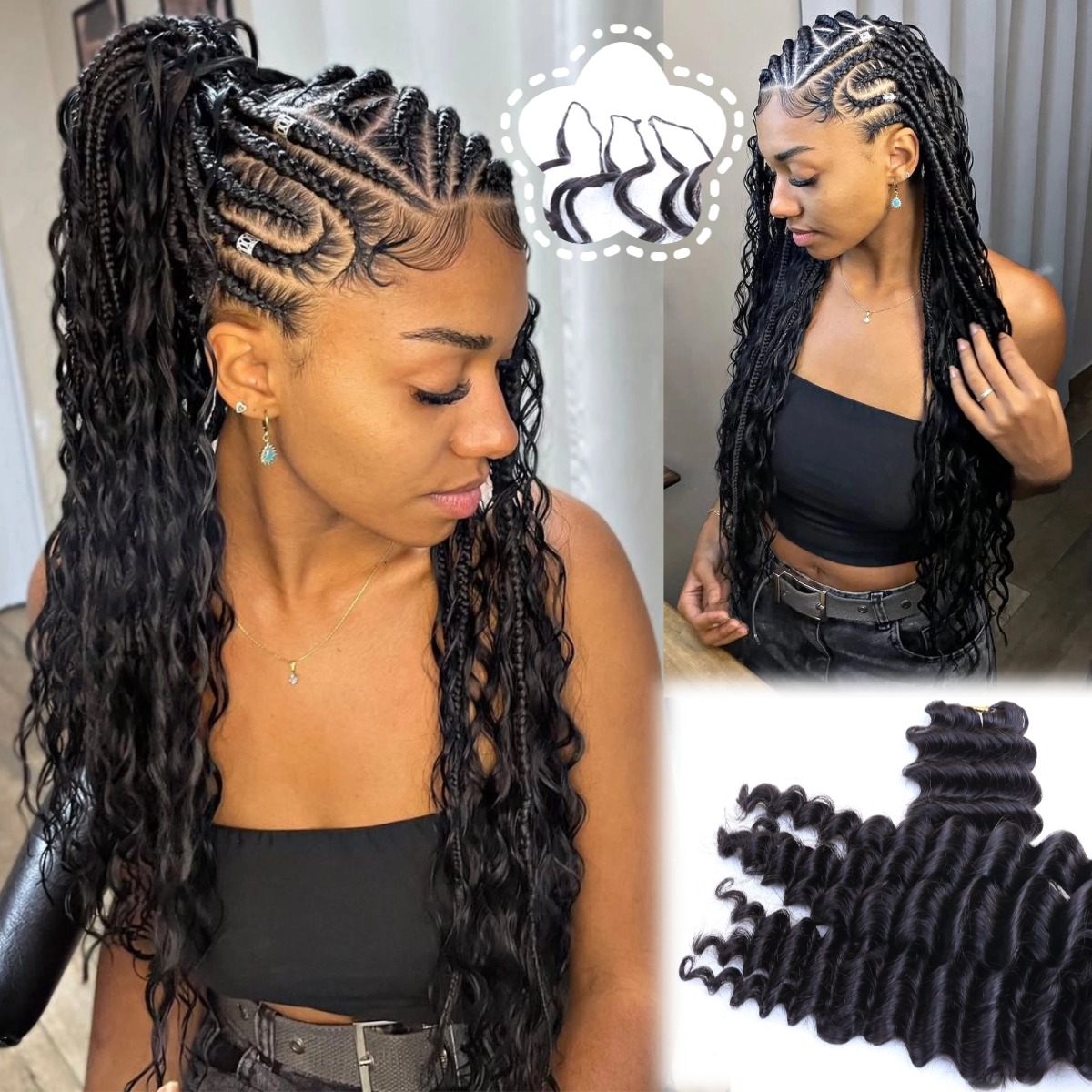 Hair Bundles - Mechones de cabello humano con ondas