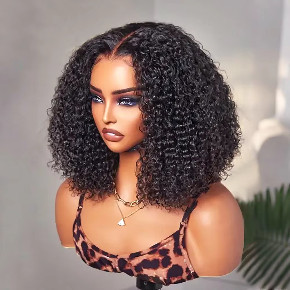 Glueless Wear And Go Human Hair Wig - Pelucas de cabello humano rizado tipo