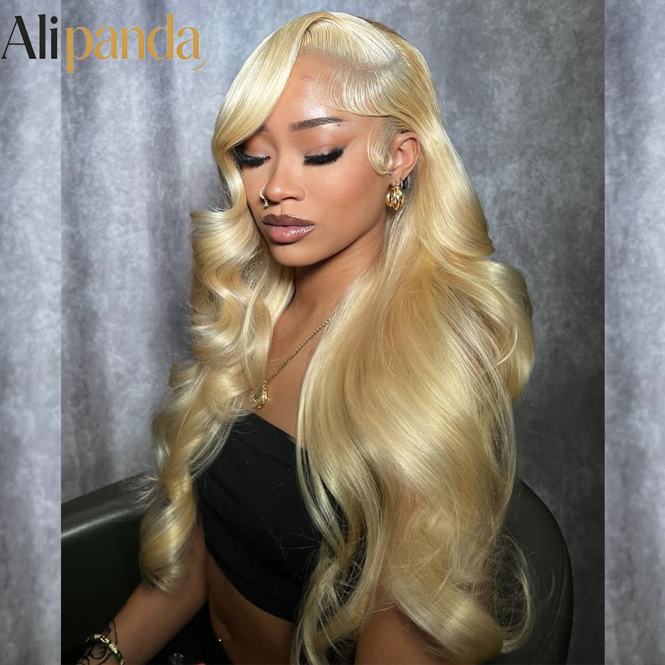 613 Blonde Body Wave Lace Front Wig - Peluca de cabello humano 613, peluca