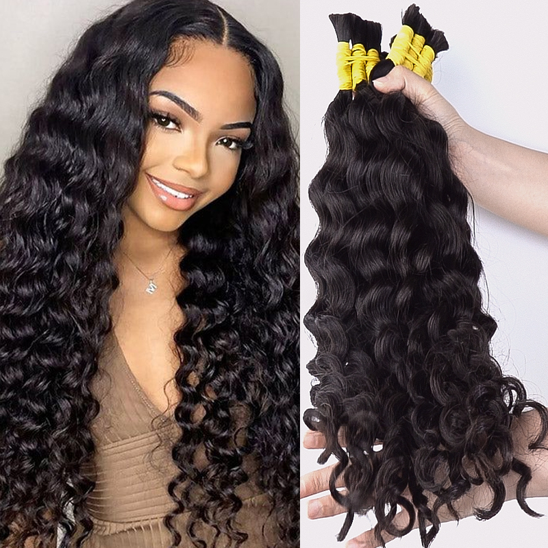 Cabello Humano a Granel Súper  - Water Wave Bulk Human Hair For Braiding reseña y precio