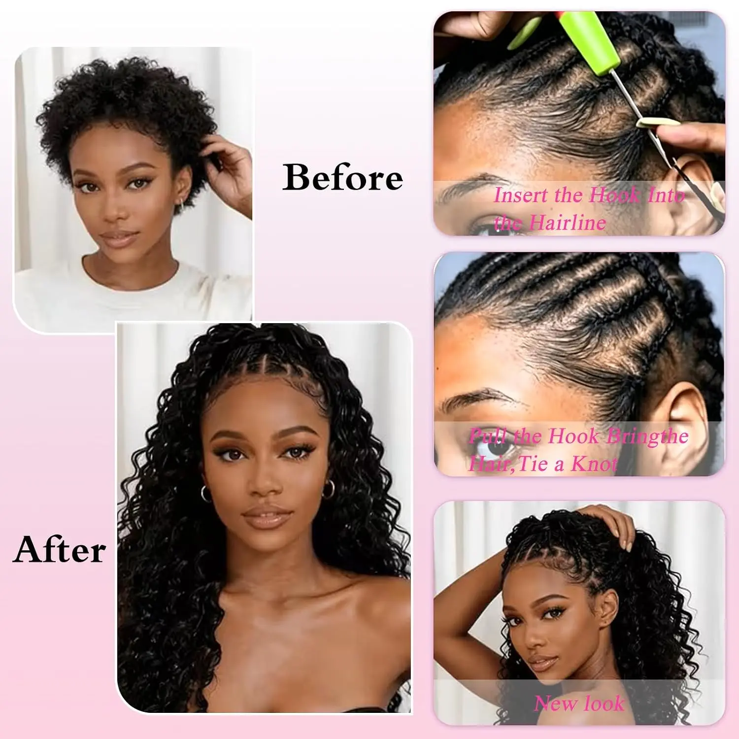 Mechones de cabello humano con - Hair Bundles reseña y precio