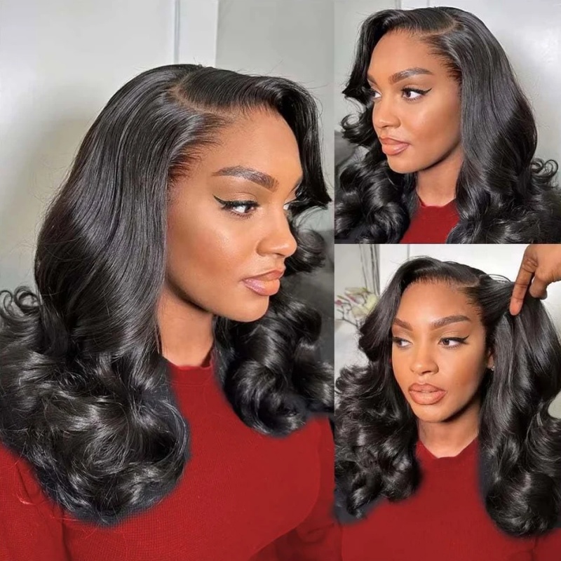 Peluca frontal de encaje HD co - Glueless Wear And Go Human Hair Wig reseña y precio