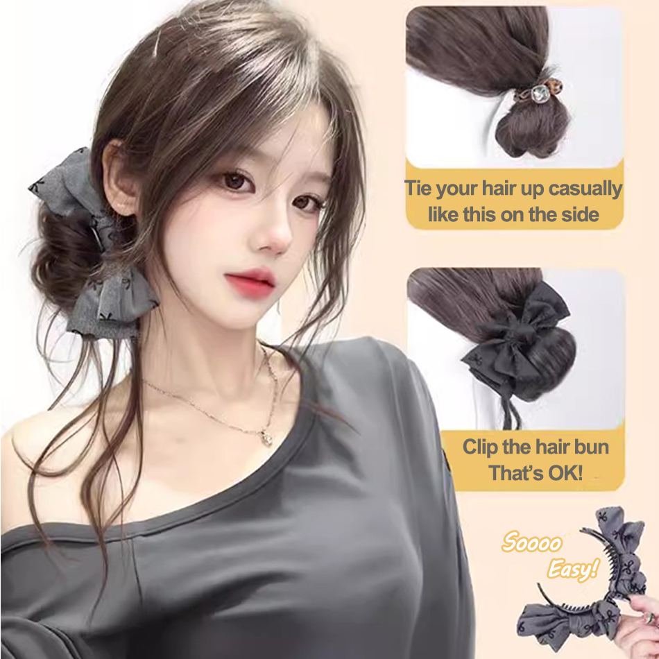 Extensión de moño de pelo sint - Claw Clip Messy Bun Hair Piece reseña y precio