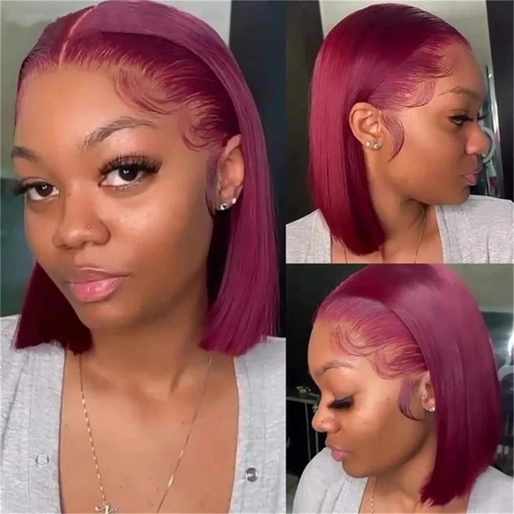 Peluca corta estilo bob, hecha - Pre Parted 13X4 Lace Front Bob Wig reseña y precio