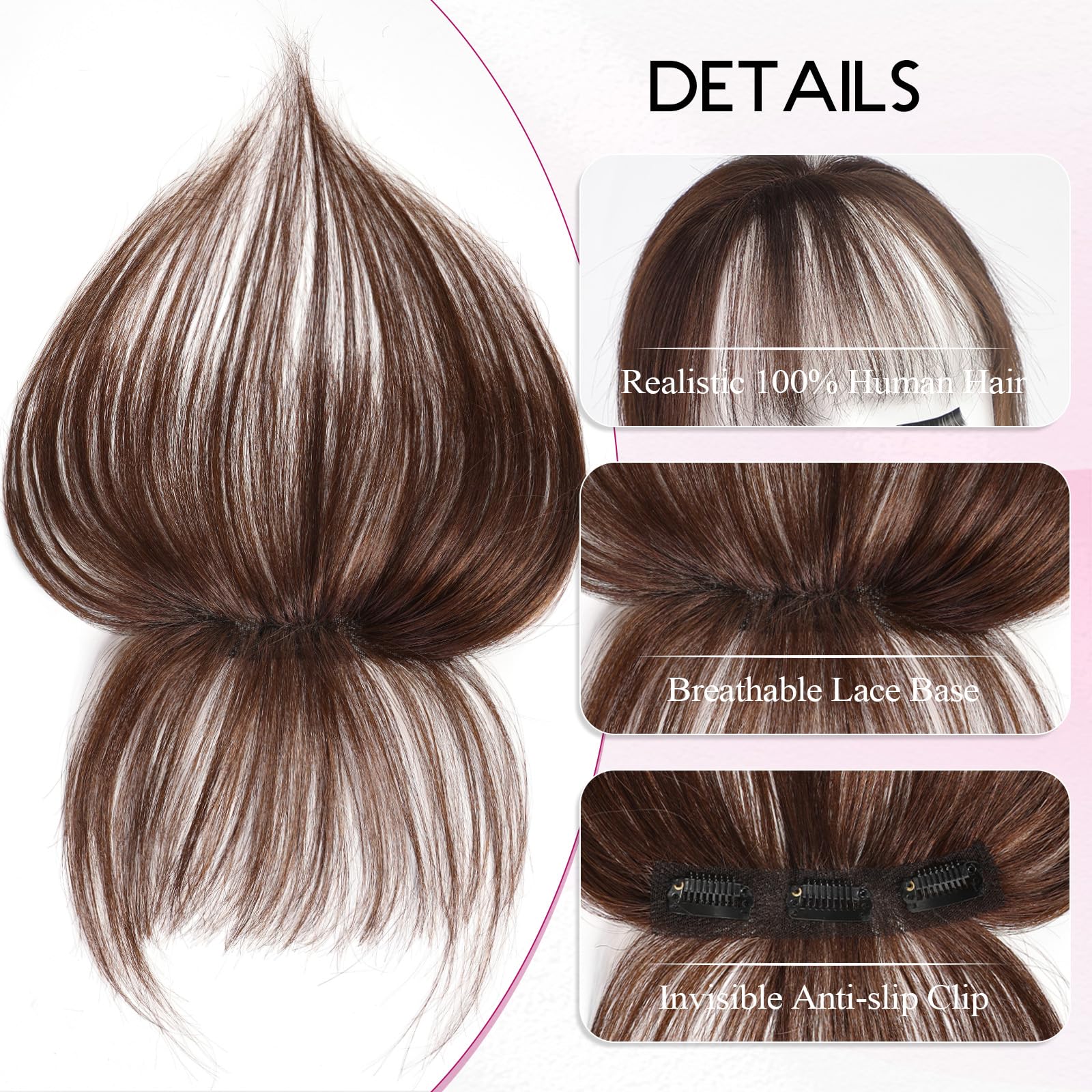 100% flequillo de cabello huma - Seamless Clip In Hair Extensions Human Hair reseña y precio