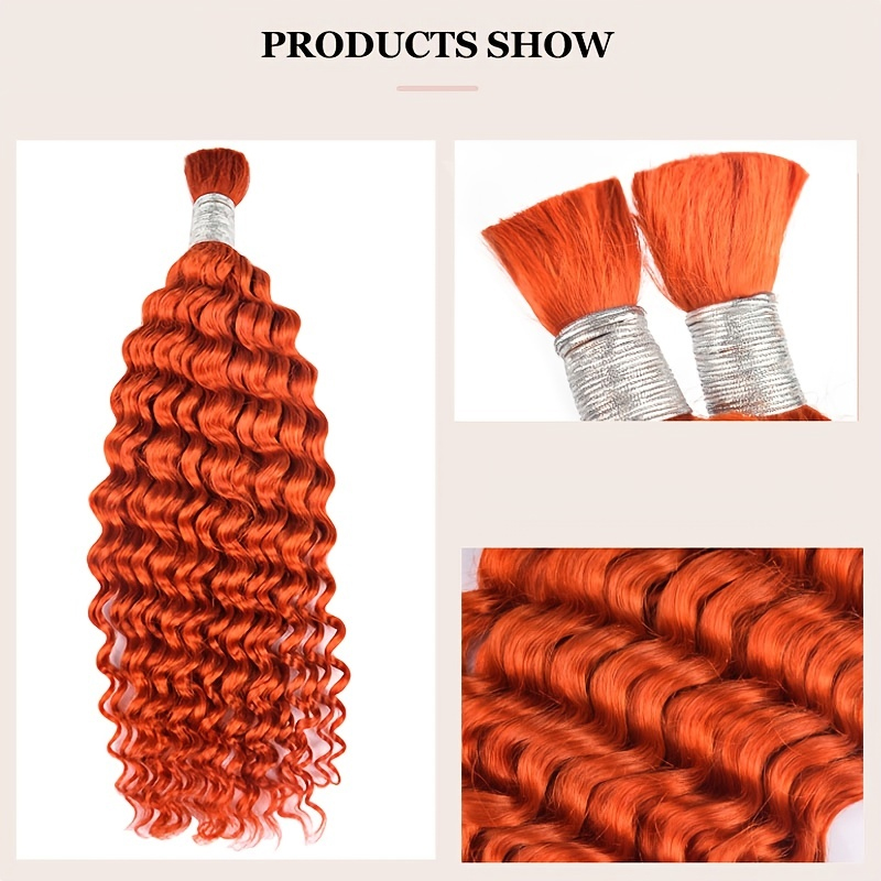 Extensiones de cabello humano  - Water Wave Bulk Human Hair For Braiding reseña y precio